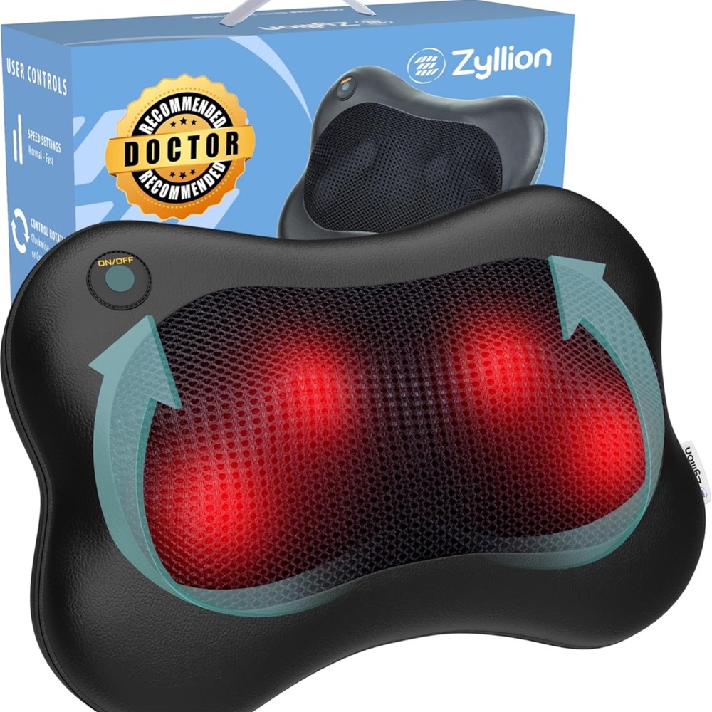 Back‎ and Neck Massager with Heat (FSA HSA Eligible) 3D Kneading Deep Tissue